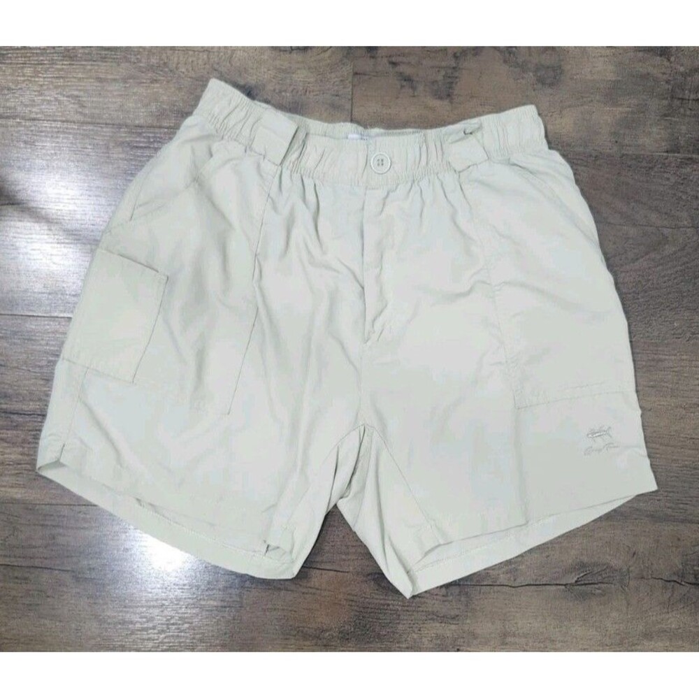Spicy Tuna Shorts Mens Medium Fishing Tan Cargo Beach